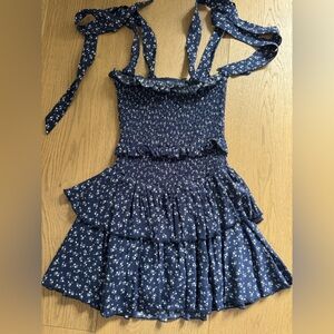 Katie J NYC Blue Floral Kids Casual Dress